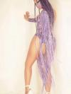 Purple Tassel Dress