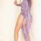 Purple Tassel Dress