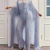 Silver Long Tassels Bodysuit
