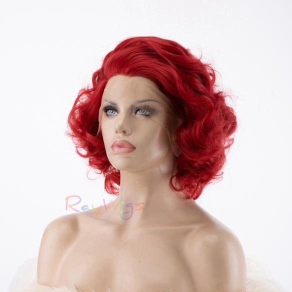 Human Hair Full Lace Wig Curly Ash Brown