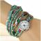 Rainbow Bracelet Watch With Rhinestones