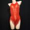 Red Crystal Disco Leotard