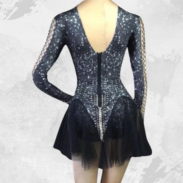 Black Rhinestone Leotard