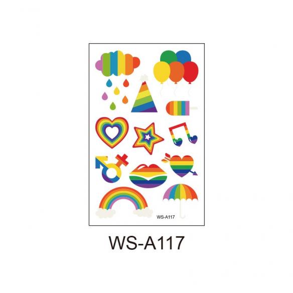 10 Pcs Pride Tattoo Stickers